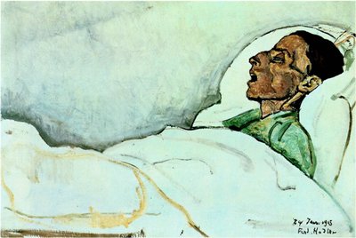 Valentine Gode-Darel One Day Before Her Death by Ferdinand Hodler